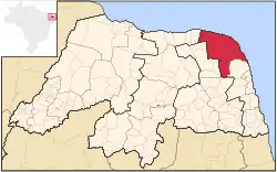 Location of Litoral Nordeste