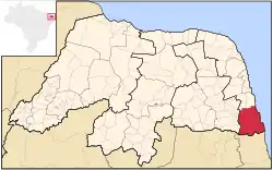 Location of Litoral Sul