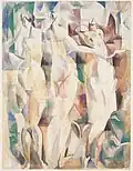 Robert Delaunay, Les trois grâces, 1912, watercolor