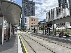 Light rail stop