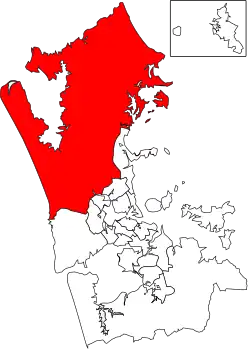 Location of Rodney Local Board