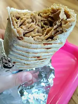 Rolled kebab