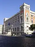 Back side of Palazzo Montecitorio, designed by architect Ernesto Basile