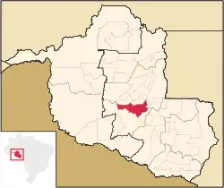 Location in Rondônia state