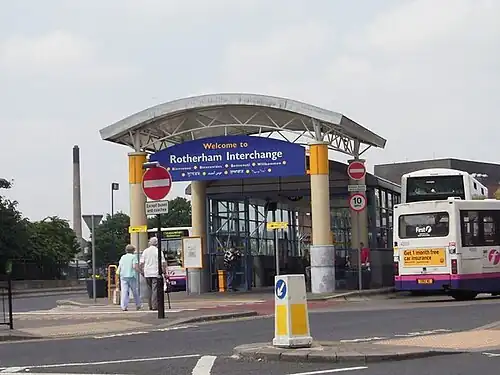 An entrance into Rotherham Interchange