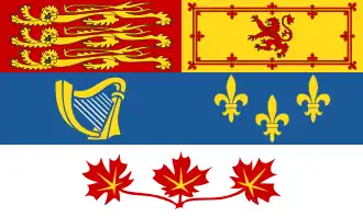 Sovereign's flag for Canada (used by Charles III, King of Canada)