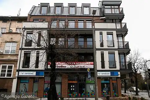 Facade on Krasińskiego street