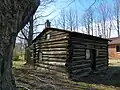 Ruffell Log Cabin, part of the Brick Church Corners historic district
