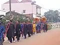 Ceremonial procession of Thành hoàng Nguyễn Văn Thành in Tân An commune, Thủ Dầu Một, Bình Dương province.