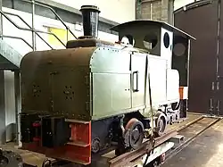 Ruston Proctor ZLH Paraffin Mechanical Locomotive in the workshop in Aberystwyth.