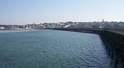 Ryde, seen from Ryde Pier and showing the twin spires