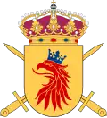 Coat of the arms of the South Scanian Regiment (P 7/Fo 11) 1994–2000 and the South Scania Group (Södra skånska gruppen) 2000–present.