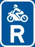 Reserved for motorcycles