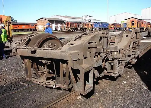 Class 14E bogie off no. 14-003, Bellville, Cape Town, 27 June 2009