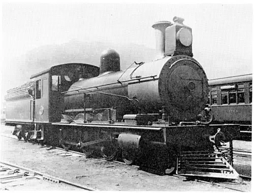 Ex CGR Midland System 6th Class no. 609, renumbered to CGR no. 549 and later SAR Class 6H no. 631, with a large headlight