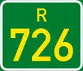 Regional route R726 shield