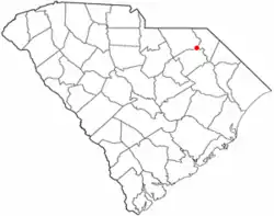 Location of Society Hill, South Carolina