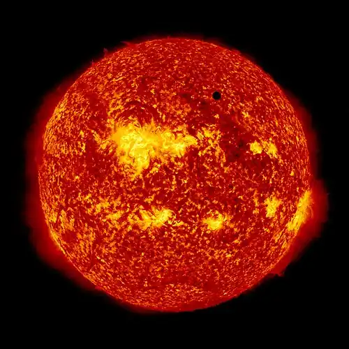 An image of the 2012 transit of Venus taken by SDO.