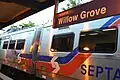 SEPTA train at Willow Grove