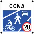 Shared traffic space area