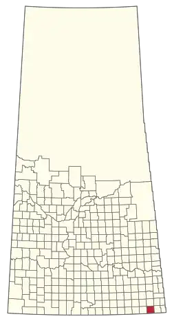 Location of the RM of Enniskillen No. 3 in Saskatchewan
