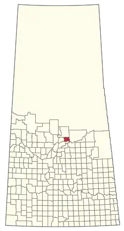 Location of the RM of Garden River No. 490 in Saskatchewan