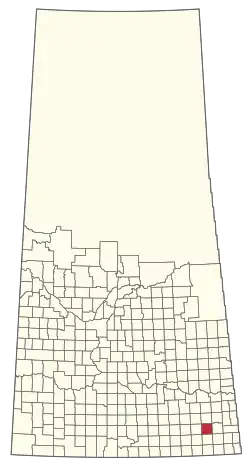 Location of the RM of Brock No. 64 in Saskatchewan