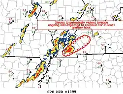 SPC Mesoscale Discussion #1999: Western Kentucky EF4 tornado