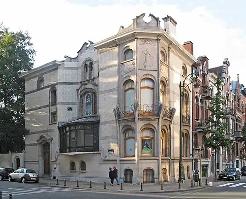 The Hôtel Hannon, an Art Nouveau house designed by Jules Brunfaut