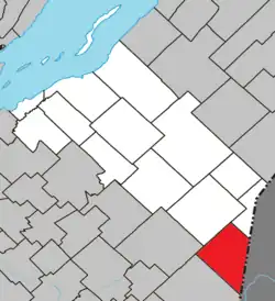 Location within Montmagny RCM