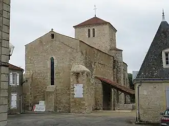 The church in Saint-Martin-Lars en Sainte-Hermine