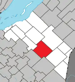 Location within Montmagny RCM