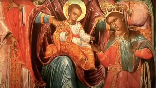 Saint Catherine's Engagement by Georgios Klontzas, c. 1560-1608