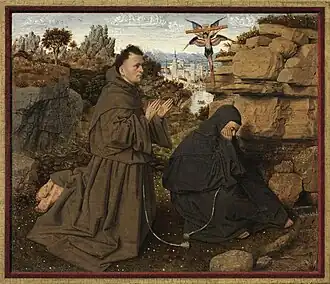 Saint Francis of Assisi Receiving the Stigmata, Jan van Eyck, c. 1430–1432, Turin version