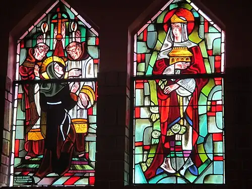 Images of Saint Elizabeth of Hungary (in the chaoel named for her )