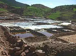 Salt production in Ourika Valley