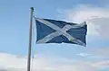 The flag of Scotland (1:2 proportion)