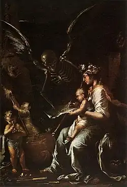 Human Fragility (c. 1656), oil on canvas, 199 x 134 cm., Fitzwilliam Museum