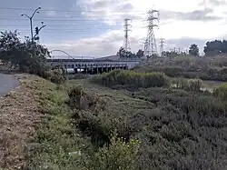 Above J. Hart Clinton Drive bridge
