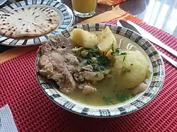 Sancocho of pork backbone