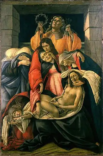 Lamentation over the Dead Christ, c. 1490–95, 107 × 71 cm, Museo Poldi Pezzoli, Milan