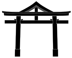 Sannō torii – a myōjin torii with a gable above the kasagi