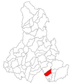 Location in Harghita County
