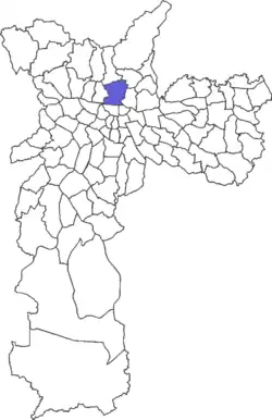 Location in the city of São Paulo