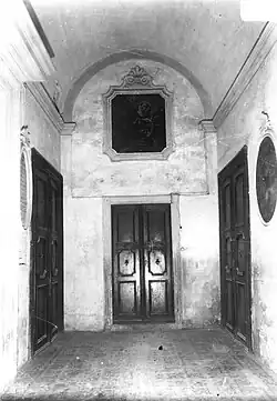 Access to the sacristy, 1930s photo