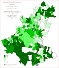 Share of Muslims in Sarajevo by settlements 1991
