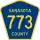 County Road 773 marker