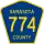 County Road 774 marker