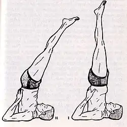 Viparita Karani Mudra and Sarvangâsana