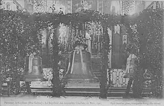 Baptism of new bells in 1905